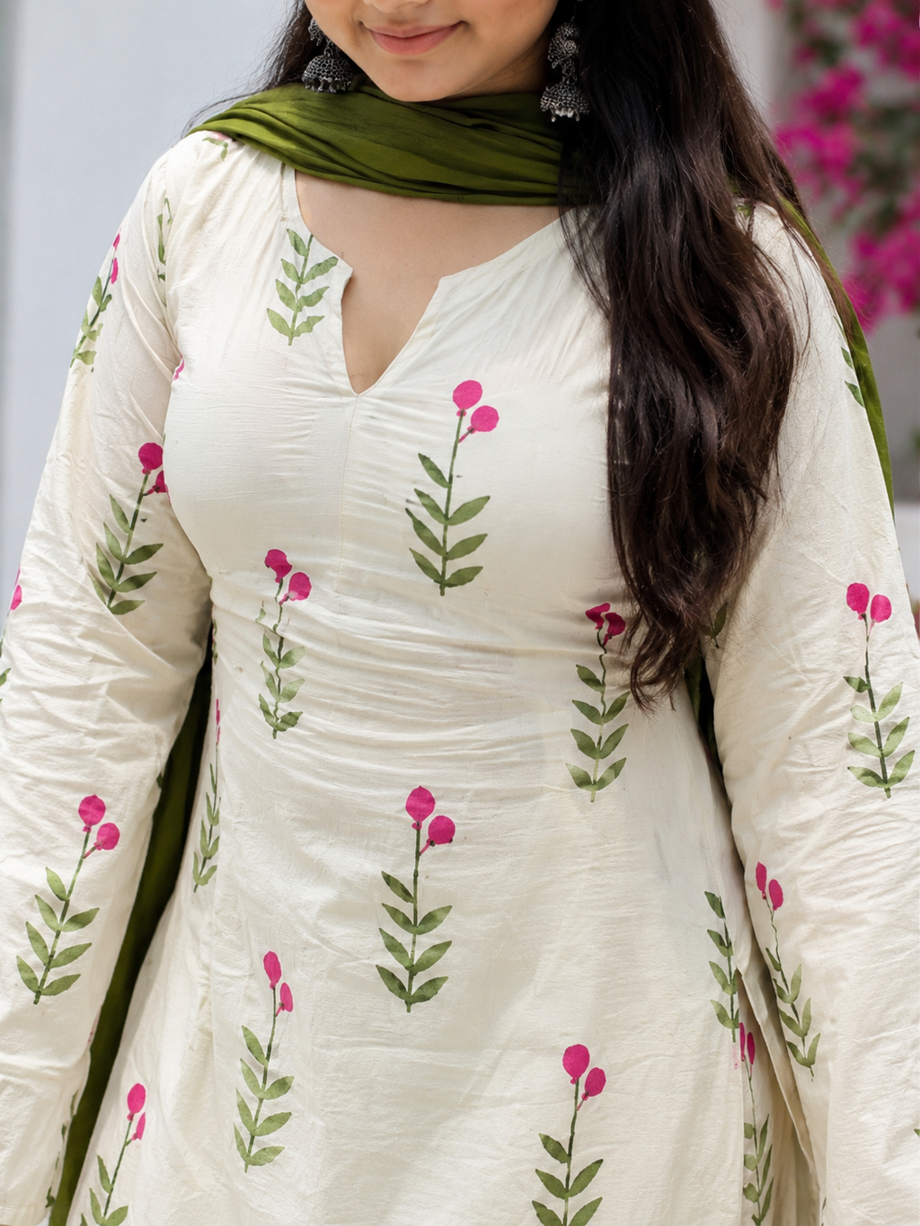 Jaipur Grace Floral Kurta Set