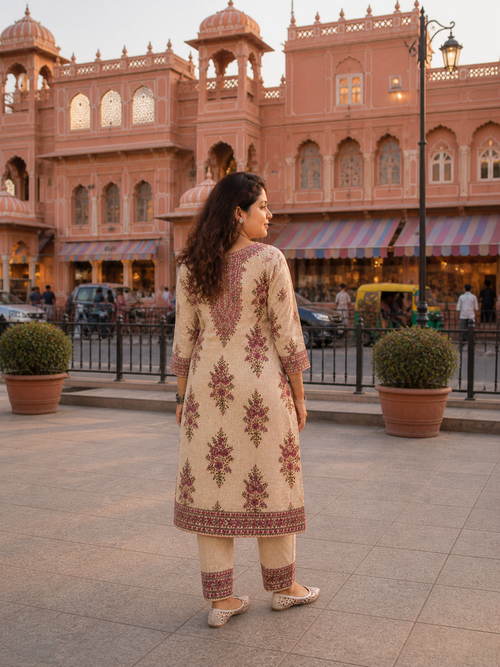 Jaipur Grace Floral Kurta Set