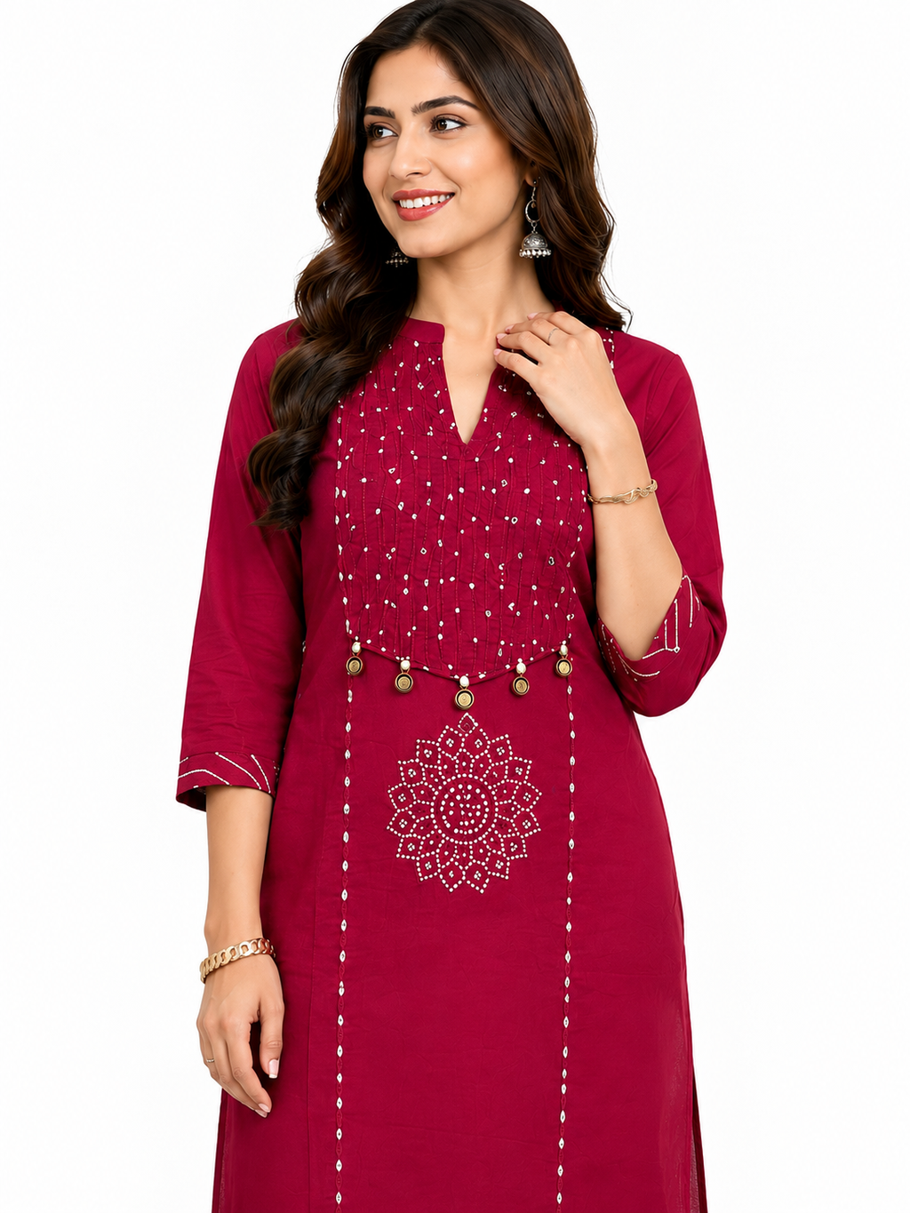 Women's Solid Black Cotton Straight Kurta with Trousers | Pintuck Work Ethnic Set Elegant Black Pintuck Straight Kurta Set for Women - Office & Casual Wear