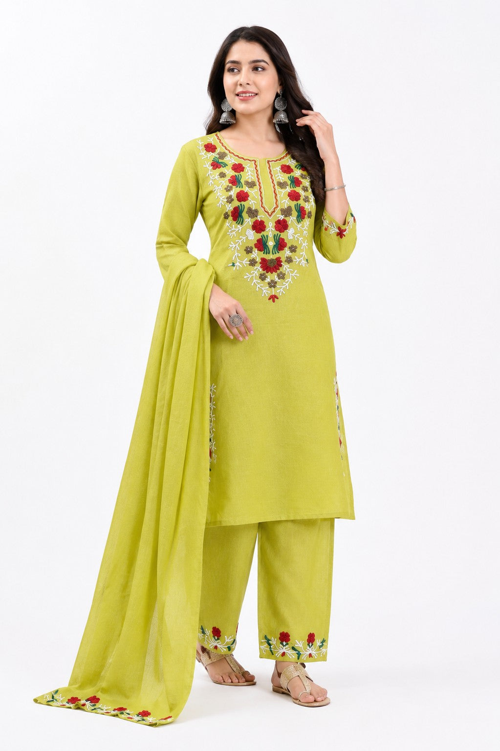 KB Ethnic Women's Yellow Floral Printed Cotton Kurta with Pant Set
Mustard Yellow Floral Printed Straight Kurta & Trousers Set
Women's Jaipuri Floral Print Pleated Neck Kurta Set - Yellow
Elegant Yellow Floral Cotton Co-ord Set for Women