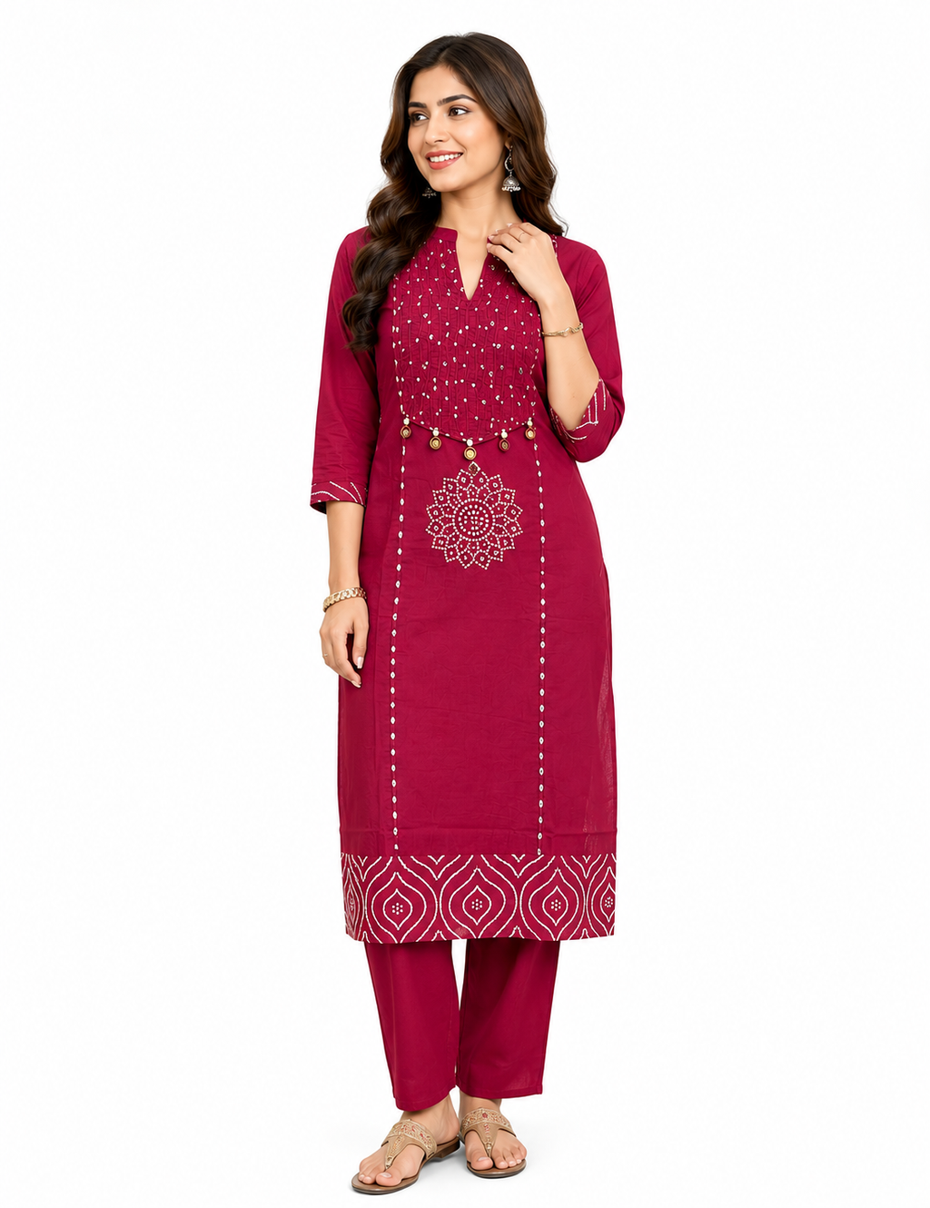 Women's Solid Black Cotton Straight Kurta with Trousers | Pintuck Work Ethnic Set Elegant Black Pintuck Straight Kurta Set for Women - Office & Casual Wear
