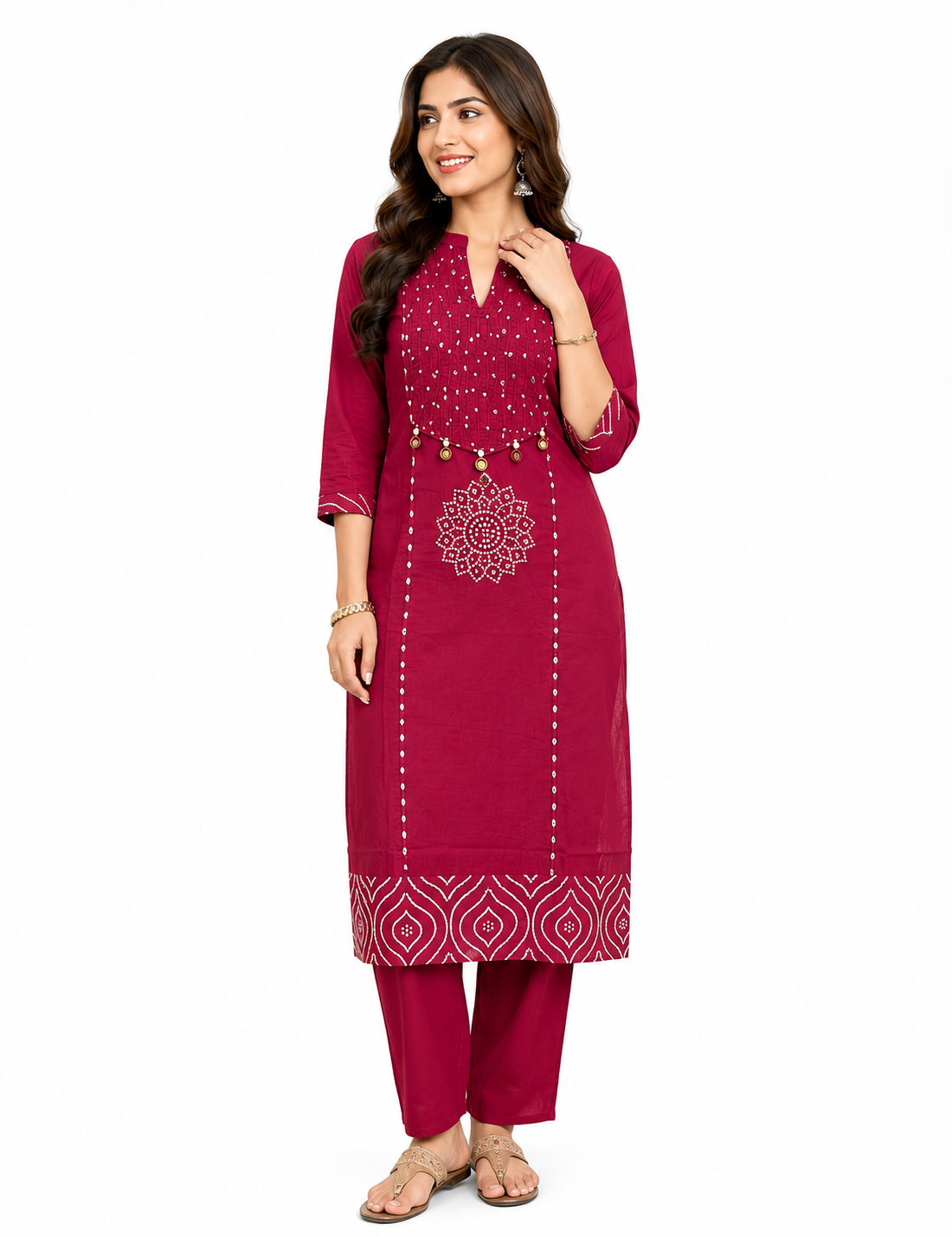 Women's Solid Black Cotton Straight Kurta with Trousers | Pintuck Work Ethnic Set Elegant Black Pintuck Straight Kurta Set for Women - Office & Casual Wear