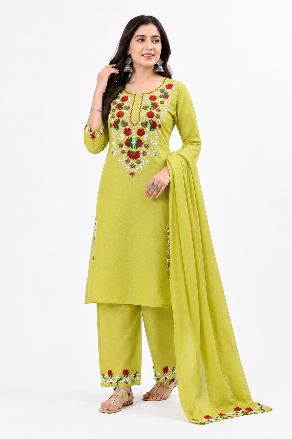 KB Ethnic Women's Yellow Floral Printed Cotton Kurta with Pant Set
Mustard Yellow Floral Printed Straight Kurta & Trousers Set
Women's Jaipuri Floral Print Pleated Neck Kurta Set - Yellow
Elegant Yellow Floral Cotton Co-ord Set for Women